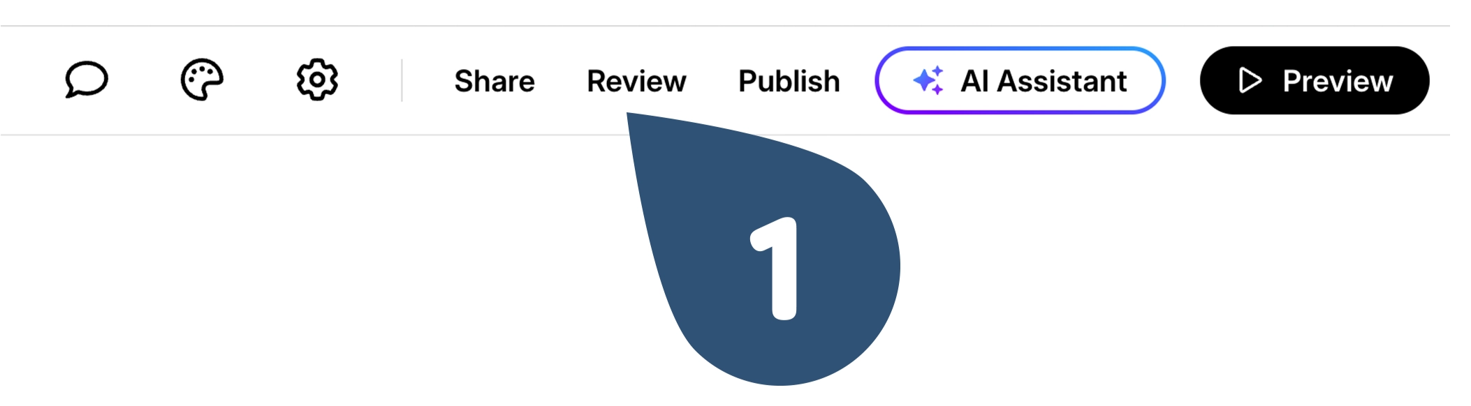 Header-Navigation auf der Kurs-Startseite